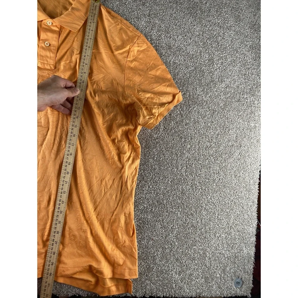 Polo Ralph Lauren Soft Cotton Pima Interlock Polo Orange Mens XXL Flesh Pony